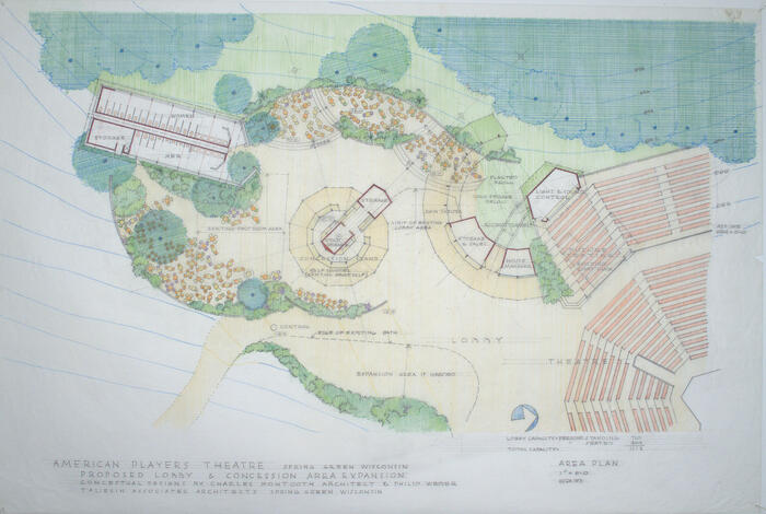 Drawing: Area Plan, Masterplan for American Players Theater