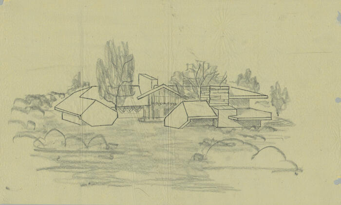 Perspective View: House for William V. and Carolyn Glastris 1 (1994)